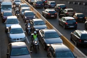 Pic-lane-split lane split auto accident injury attorney utah