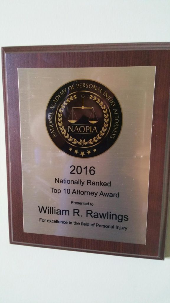 nationally ranked top 10 attorney award 2016