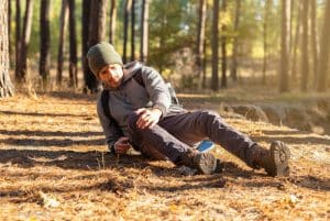 Young,Upset,Man,Having,Trouble,,Feeling,Knee,Pain,During,Hiking injuries slip fall cases