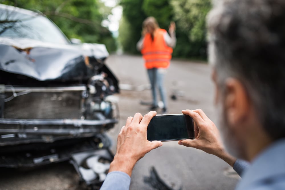 pictures document auto accident